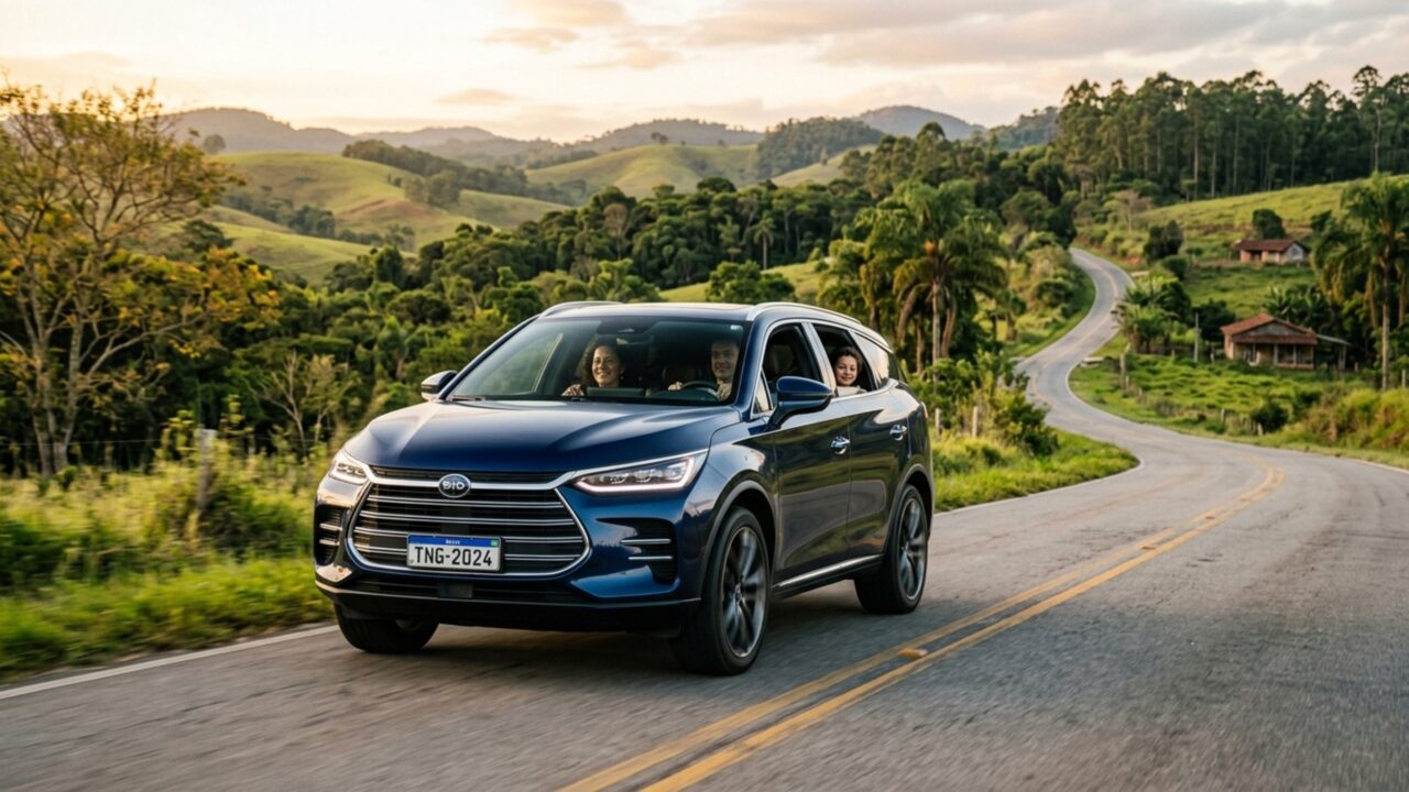 A recarga de 30% a 80% leva apenas 16 minutos neste SUV elétrico de 204 cv, que ainda oferece 389 km de autonomia e 427 litros para bagagem