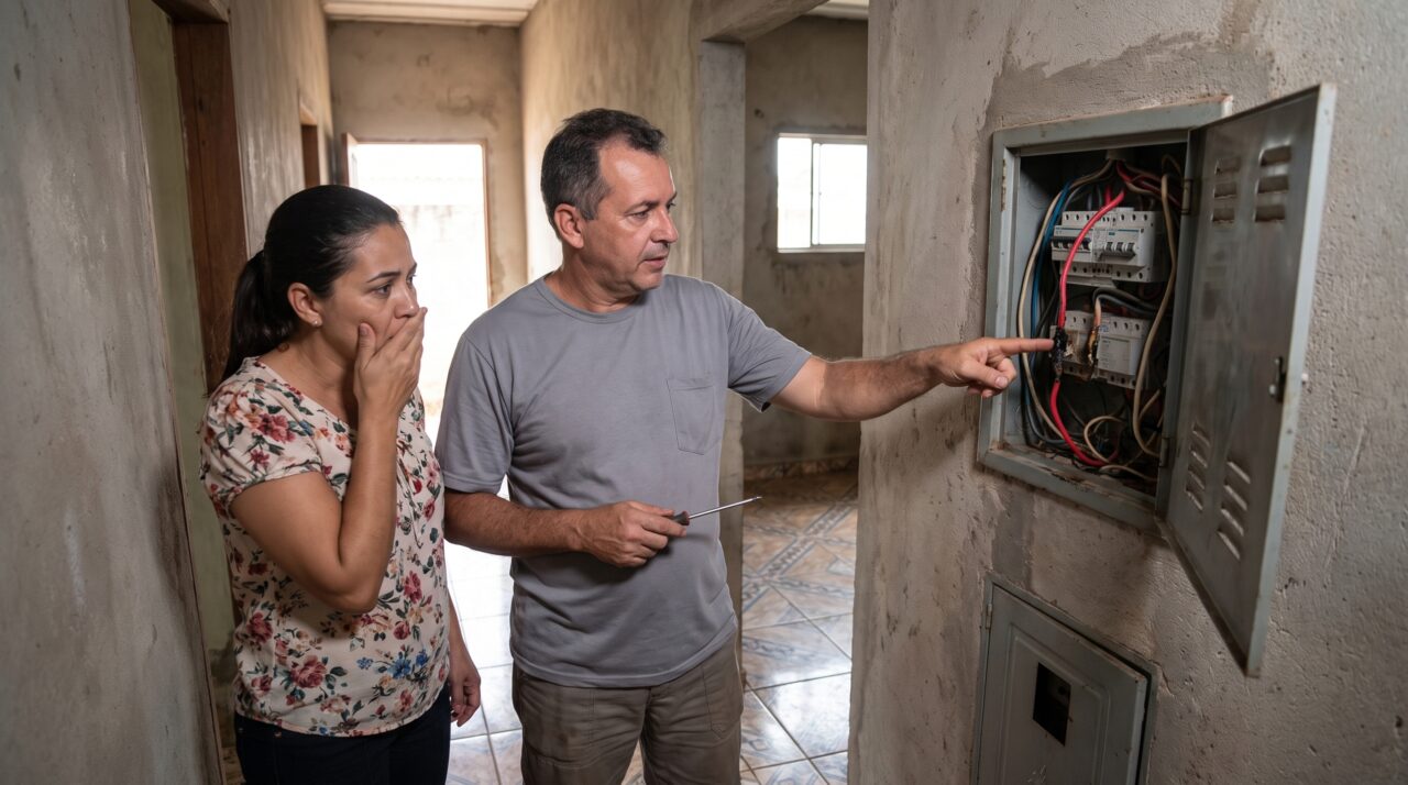 Família liga o ar-condicionado numa tomada já usada por outros aparelhos e não imagina que o problema está no circuito, não no número de plugues disponíveis