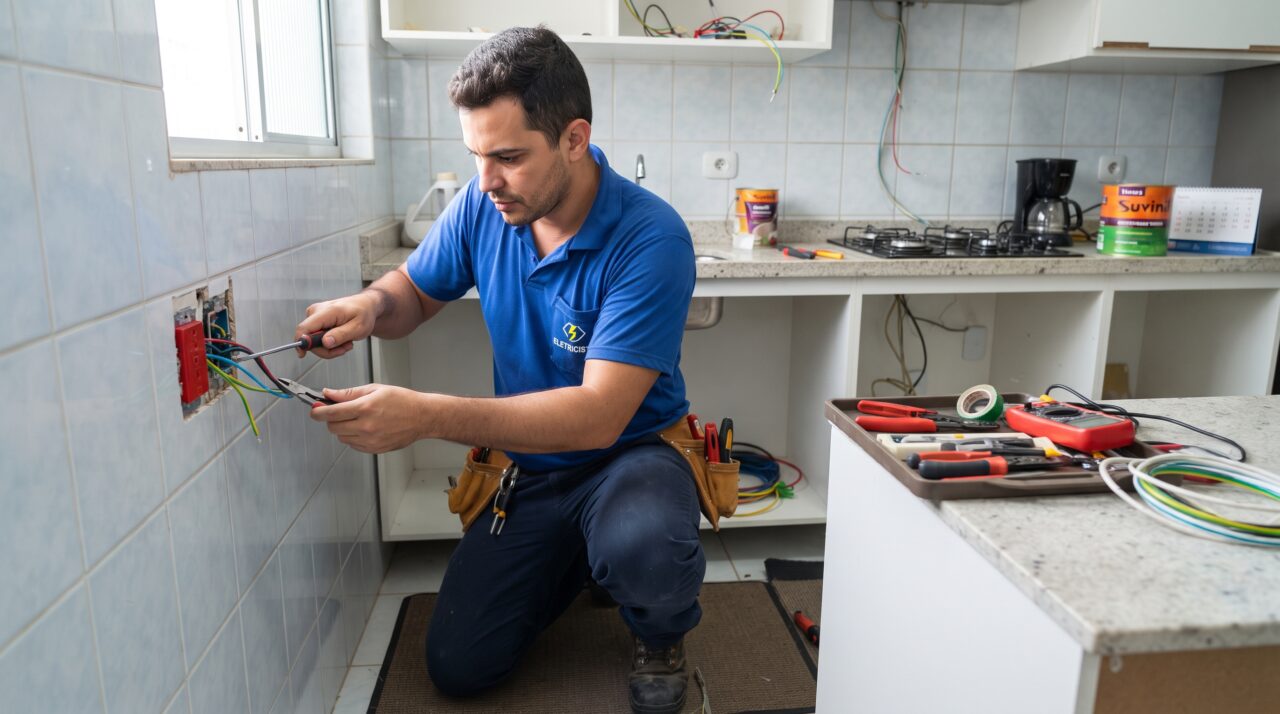 Custo e processo para converter a rede elétrica da cozinha para 220V em 2026.