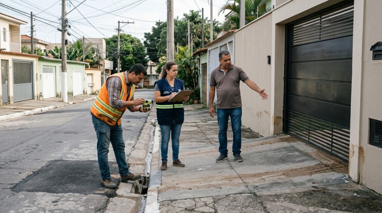 Casal reforma a casa depois de anos economizando, mas uma obra de drenagem realizada na rua modifica o caminho da enxurrada e a primeira tempestade faz a água entrar pela garagem recém-construída