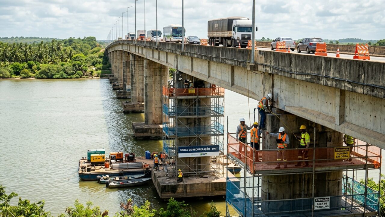 Um pacote de manutenção em 60 pontes, 43 viadutos e seis passarelas pretende recuperar mais de 100 estruturas espalhadas por rodovias federais de um dos estados mais importantes do Nordeste