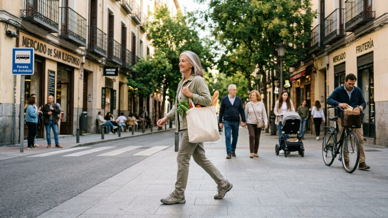 Especialistas em longevidade concordam Pessoas que vivem mais tempo não se exercitam, mas vivem em áreas como Madri, onde toda viagem é uma caminhada