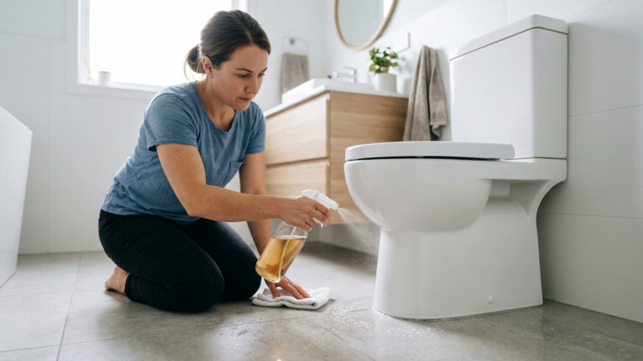Especialistas recomendam borrifar vinagre ao redor do vaso sanitário com frequência para que serve e por que recomendam fazer isso