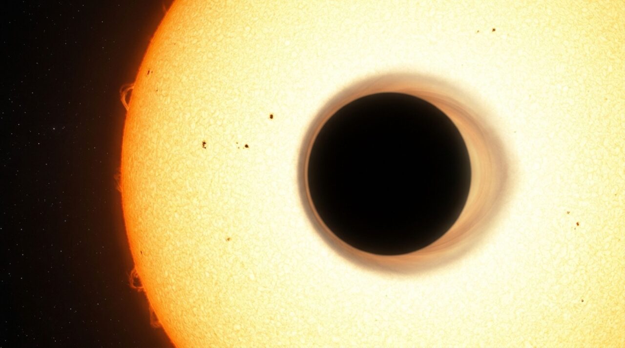 Análises da luz estelar durante o trânsito permitiram identificar diferenças de temperatura e espessura na atmosfera de WASP-17b