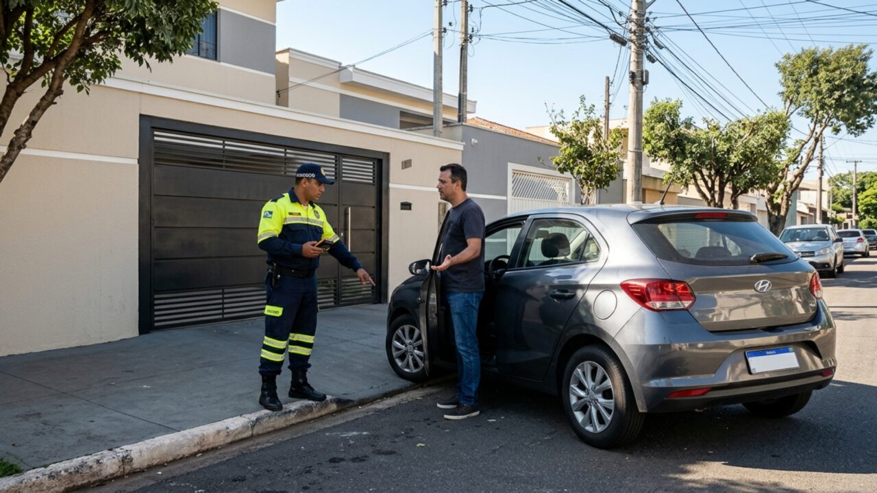 O que diz a lei sobre deixar o carro na frente da própria garagem