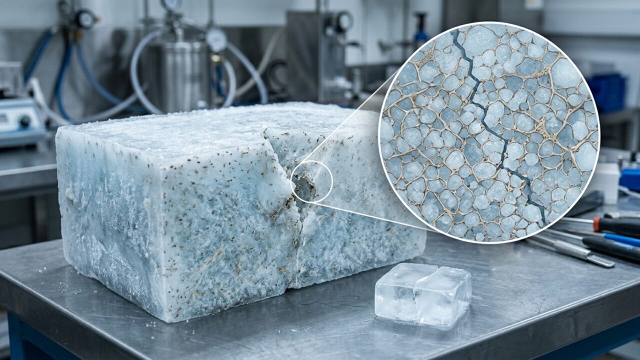 Cientistas misturam cristais de plantas com gelo e criam material 10 vezes mais forte, capaz de absorver 70 vezes mais energia antes de quebrar
