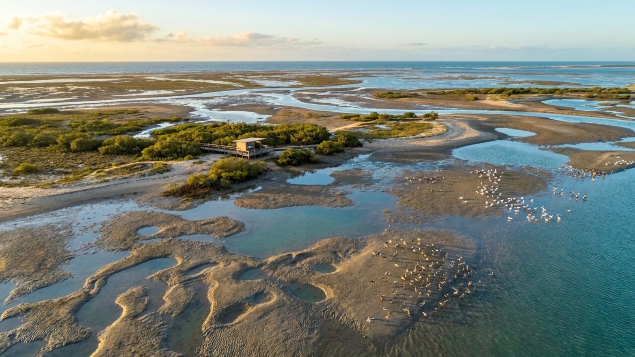 Falésias coloridas, dunas e manguezal no extremo do litoral cearense: a cidade com praias que ganharam um observatório de aves em 2026