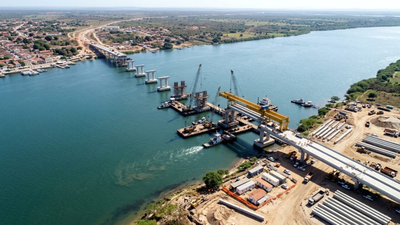 Ponte de R$ 207 milhões terá 1,18 km sobre o São Francisco e vai ligar dois estados do Nordeste por uma nova rota