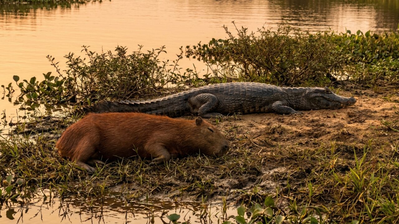 Por que os jacarés nem sempre comem capivaras?