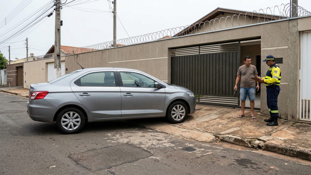 O que diz a lei sobre deixar o carro na frente da própria garagem