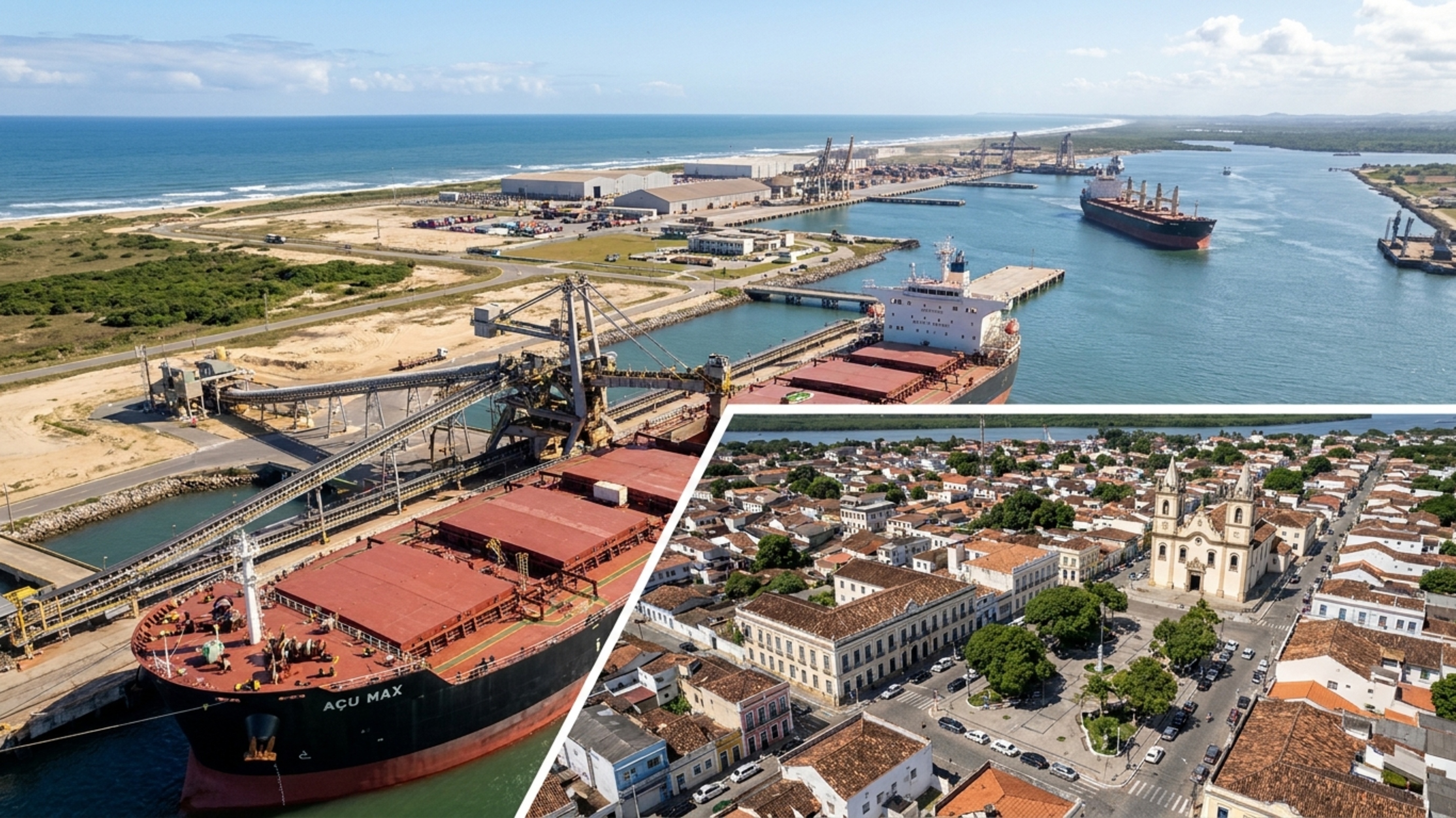 89 milhões de toneladas em um ano e lagoas de restinga a poucos passos do mar: a cidade fluminense que divide o litoral com um dos maiores portos do país
