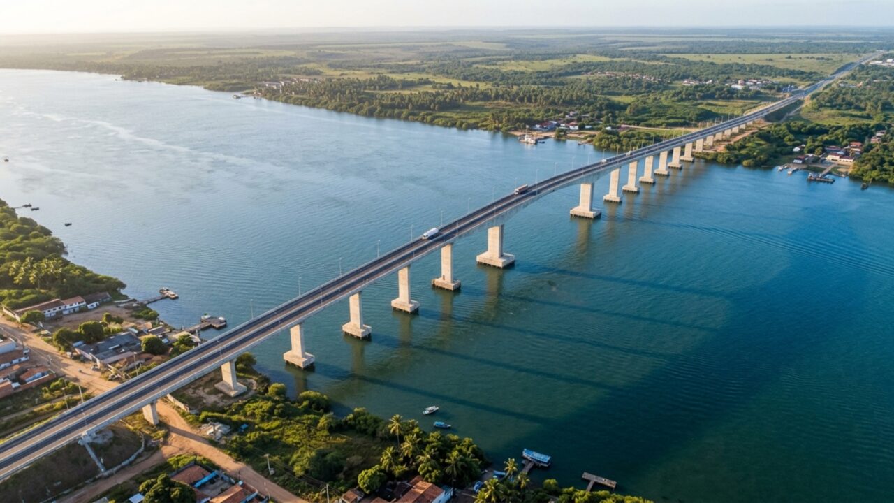 Ponte de R$ 207 milhões terá 1,18 km sobre o São Francisco e vai ligar dois estados do Nordeste por uma nova rota