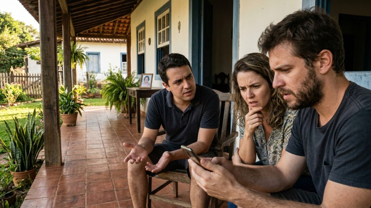 Neto recebe um e-mail da avó 2 dias depois do funeral dizendo que a casa ficaria para ele, primos contestam a mensagem e descobrem que a falta de assinatura e testemunhas pode impedir seu reconhecimento como testamento
