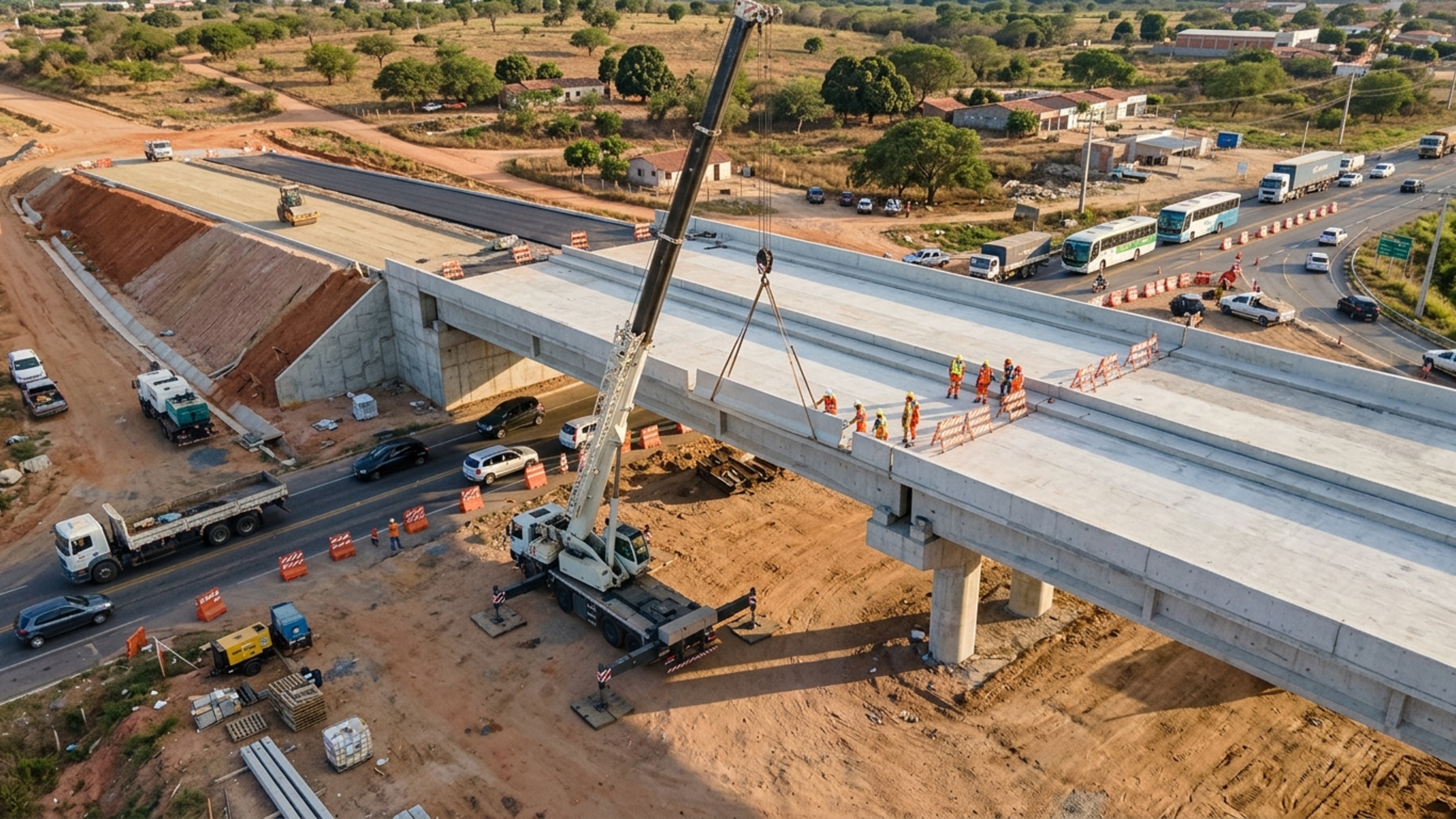 Após receber R$ 348 milhões, uma rodovia de 27 km se aproxima da conclusão de uma duplicação que inclui 5 viadutos na saída de uma capital do Nordeste