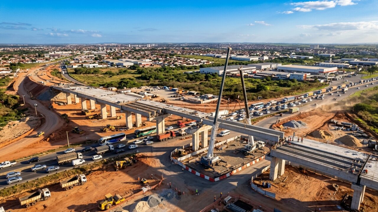 Três viadutos e quatro passarelas serão construídos em apenas 7,2 km para destravar uma travessia usada por 14 mil veículos todos os dias