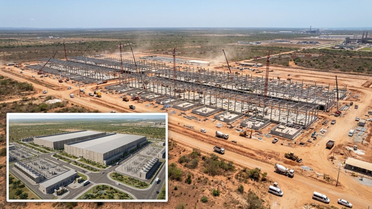 Megaobra de R$ 200 bilhões avança no Nordeste com dois prédios que somam quase 150 mil m² para erguer o maior data center da América Latina