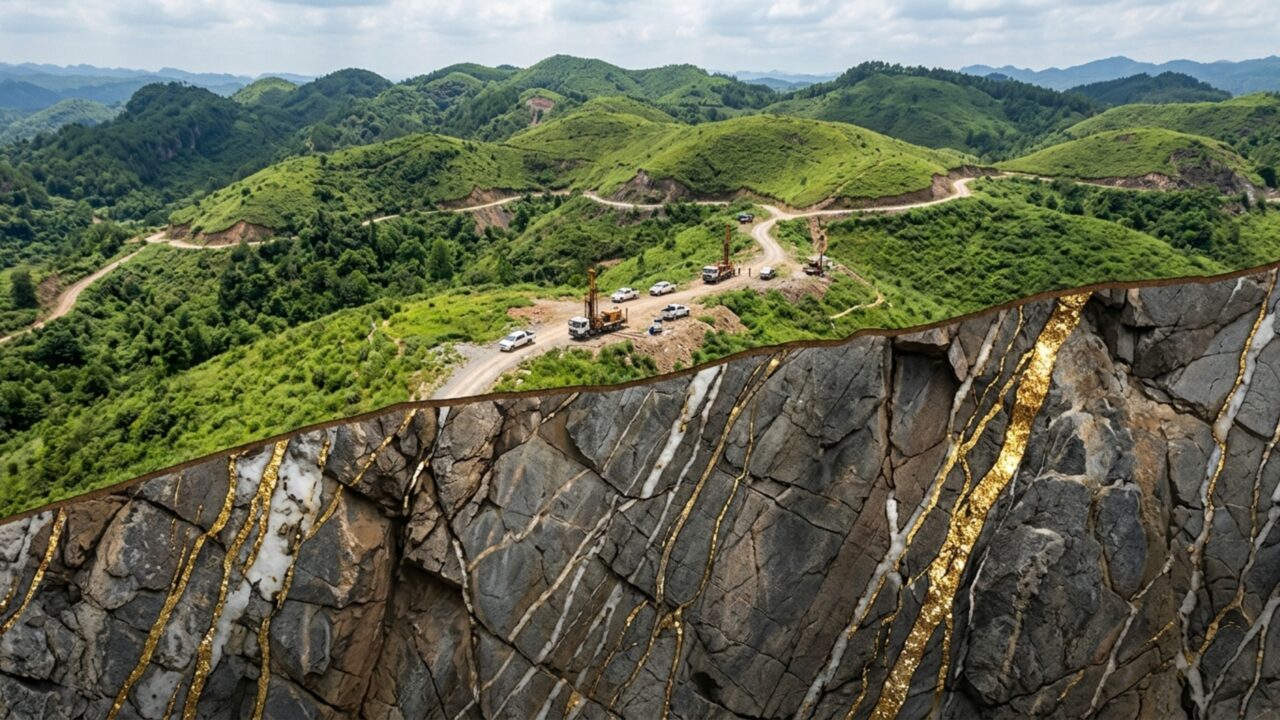 Mais de 40 veios de ouro foram encontrados até 2 km abaixo do solo, e geólogos estimam que a região pode esconder mais de mil toneladas do metal