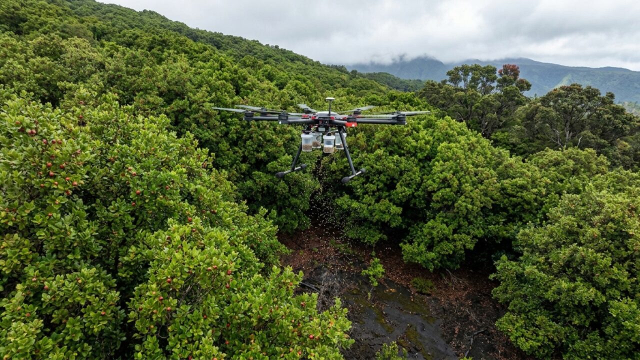 Árvore frutífera levada do Brasil em 1825 virou espécie invasora no Havaí e agora é combatida com drones e insetos