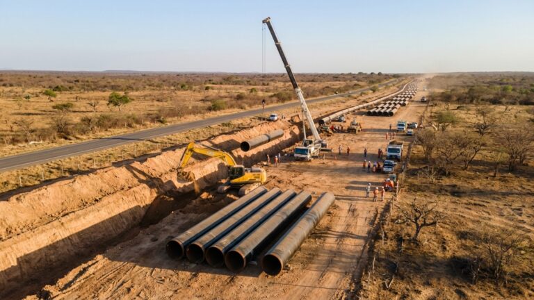 Tubos vão percorrer 688 km para levar água tratada de um açude a 9 cidades e 38 distritos no sertão cearense