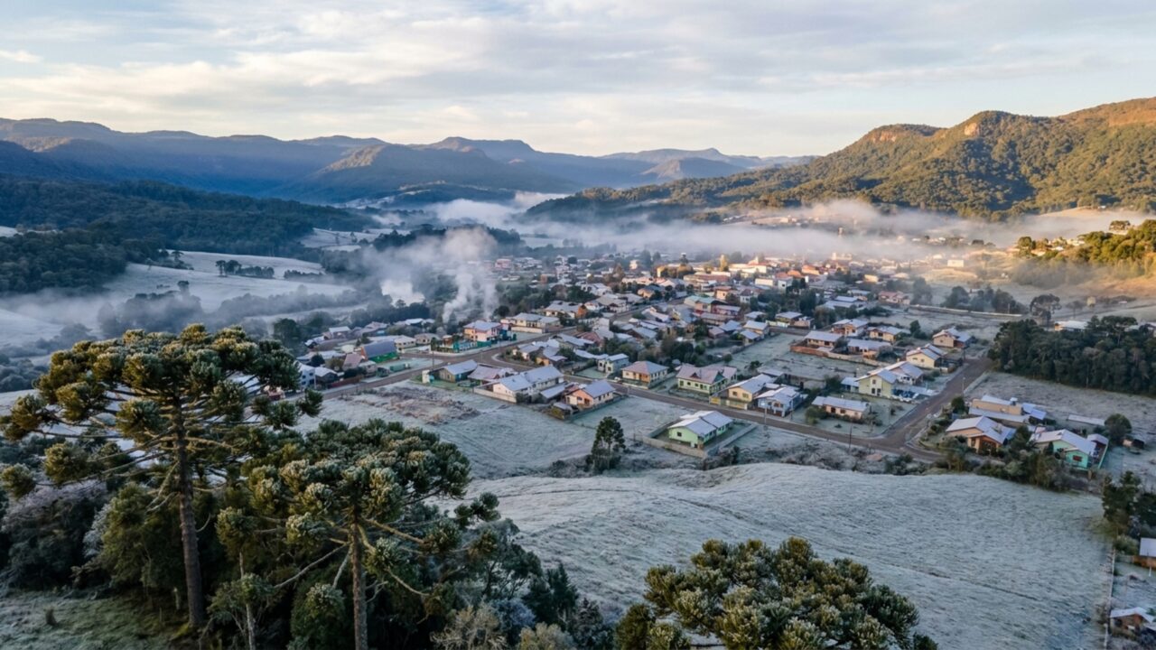 Única brasileira entre as 10 cidades mais acolhedoras do mundo em 2025: a cidade da serra catarinense onde o frio desce de um mirante a 1.822 metros