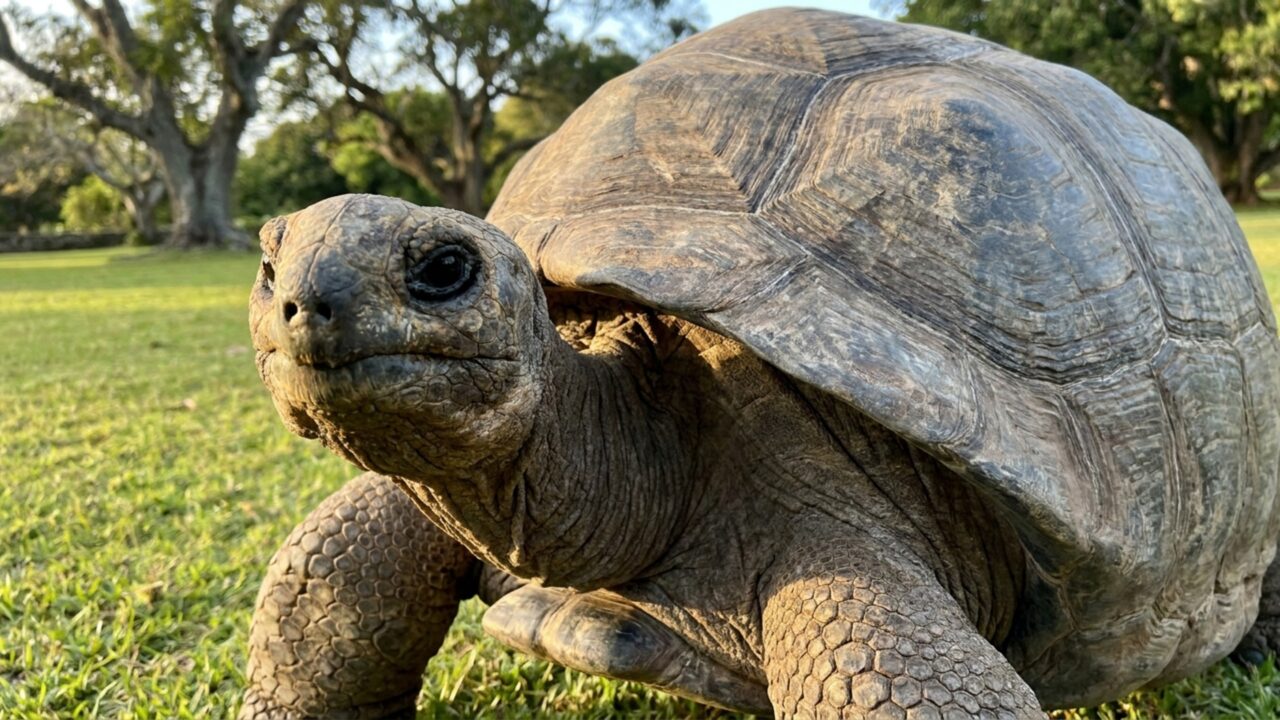 Com 194 anos, tartaruga gigante mantém partes do DNA semelhantes às de animais jovens e cientistas encontram pistas sobre sua longevidade