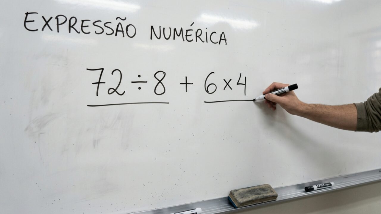 Só 1 em cada 8 resolve 72 ÷ 8 + 6 × 4 sem inverter a ordem das operações
