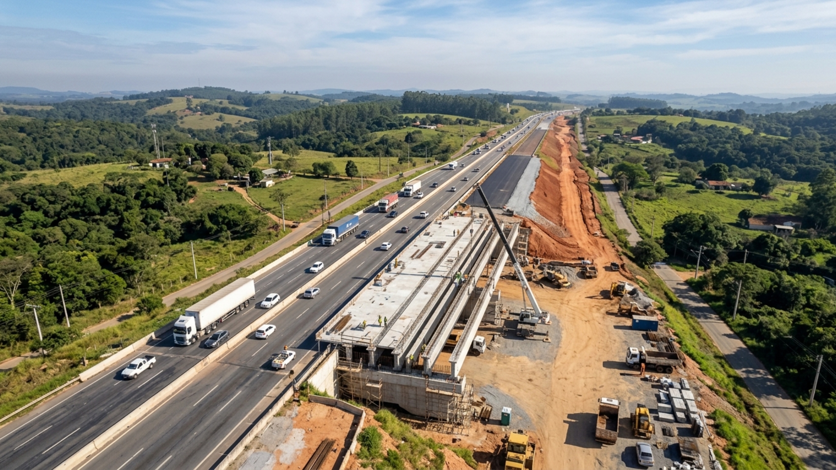 Faixas extras em mais de 14 km de rodovia e o alargamento de 5 pontes e viadutos fazem parte de um investimento de R$ 104,7 milhões no interior paulista