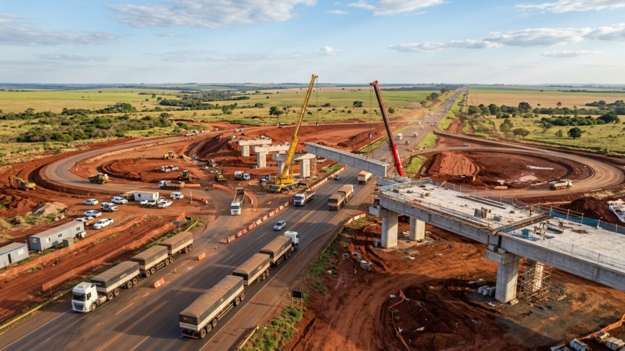 Com 99 viadutos, 22 passarelas e 203 km de duplicações, uma estrada de 846 km vai ser transformada em uma das principais rotas de caminhões do Centro-Oeste