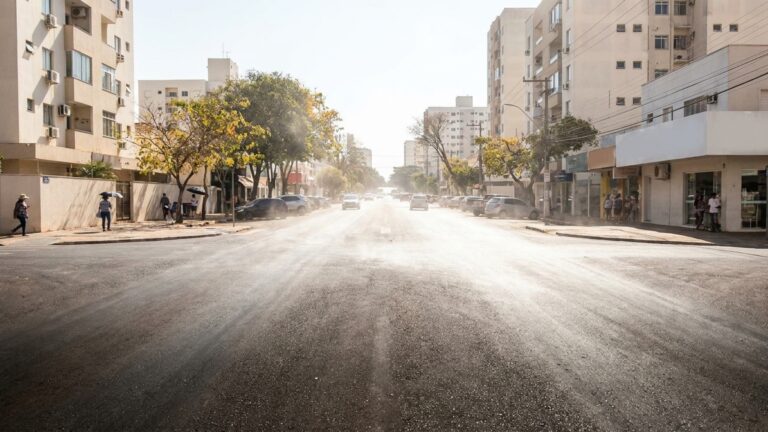 A capital brasileira que já chegou a 44,2 °C, onde o calor molda a rotina