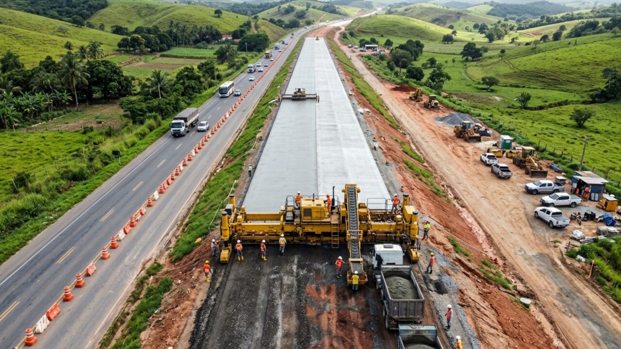 Mais de R$ 756 milhões estão sendo investidos para duplicar 41 km de uma rodovia com pontes, viadutos e novas vias marginais no Nordeste