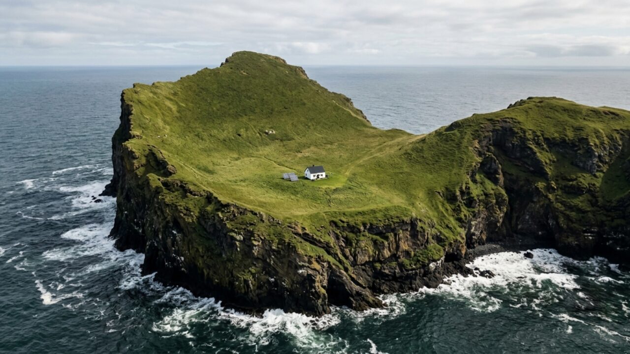 A casa mais isolada do mundo começa a trocar geradores por energia solar