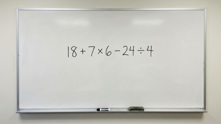 Tente resolver 18 + 7 × 6 - 24 ÷ 4 sem calculadora e teste sua memória do ensino fundamental