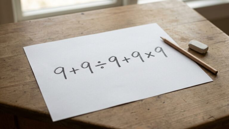 Quanto é 9 + 9 ÷ 9 + 9 × 9? A conta parece simples, mas muita gente erra ao resolver na ordem em que aparece