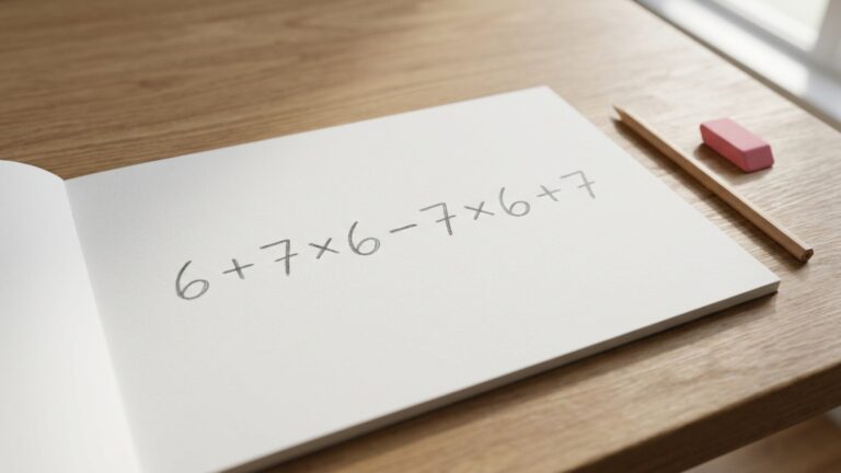 Tente resolver 6 + 7 × 6 − 7 × 6 + 7 sem calculadora e veja se você ainda recorda a ordem correta