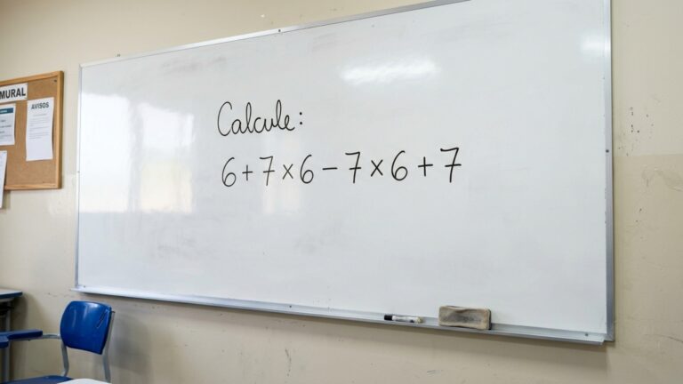 Tente resolver 6 + 7 × 6 − 7 × 6 + 7 sem calculadora e teste sua memória do ensino fundamental