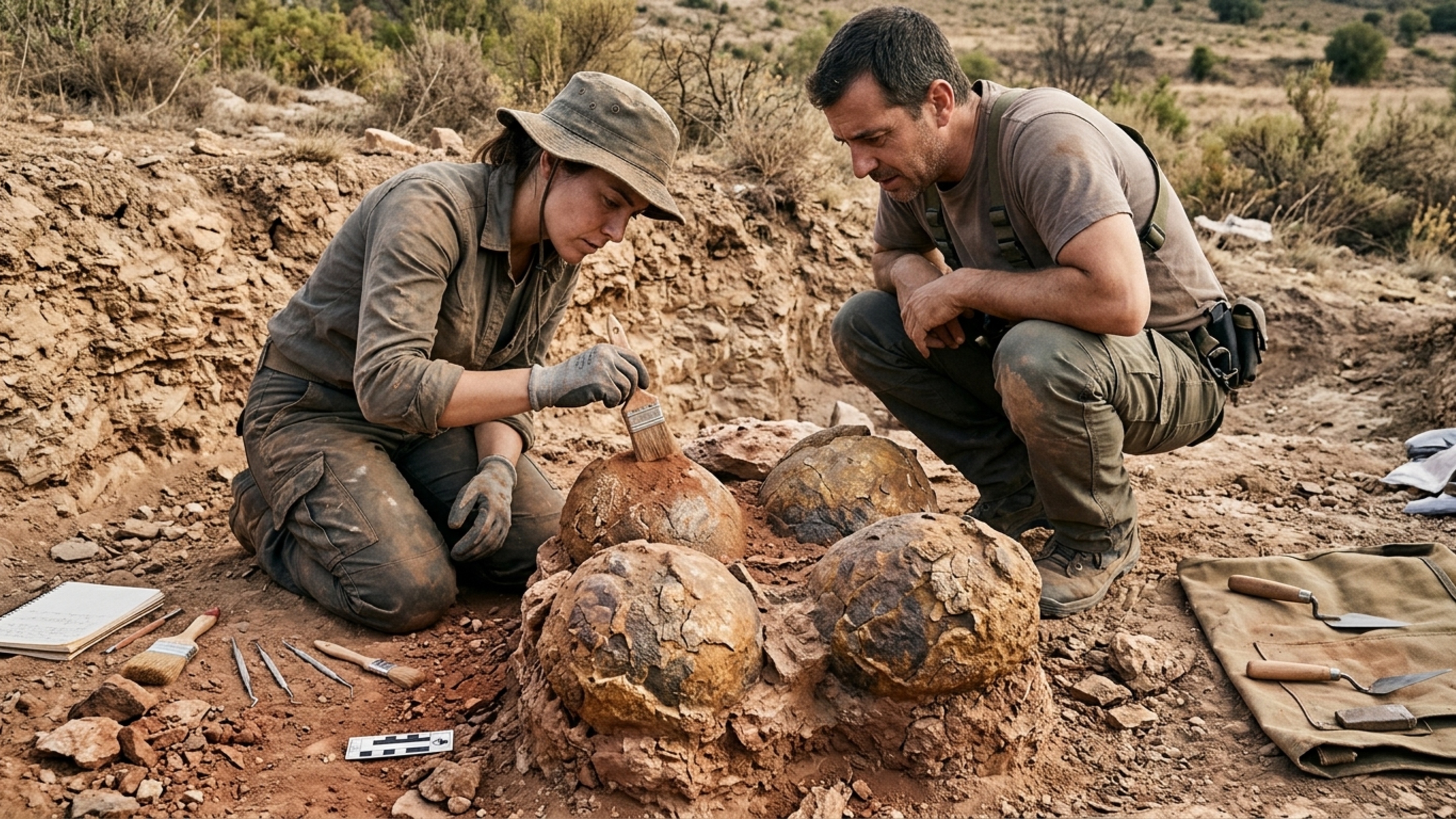 Paleontólogos ficam incrédulos ao encontrarem ovos de dinossauro de 72 milhões de anos