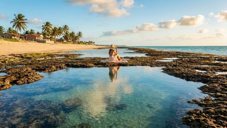 Eleita entre os 10 destinos mais acolhedores do Brasil, a vila de pescadores do Ceará tem piscinas naturais mornas que só aparecem na maré baixa // IMAGEM ILUSTRATIVA