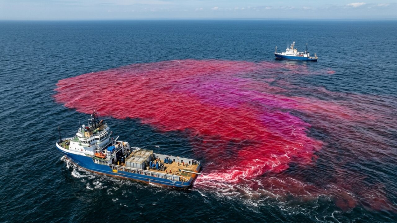 Cientistas liberaram milhares de litros de soda cáustica no mar em experimento inédito sobre o combate prático à acidez dos oceanos