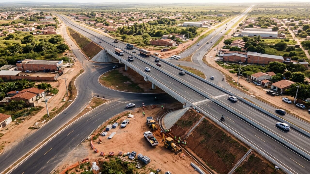 Após receber R$ 348 milhões, uma rodovia de 27 km se aproxima da conclusão de uma duplicação que inclui 5 viadutos na saída de uma capital do Nordeste // IMAGEM ILUSTRATIVA