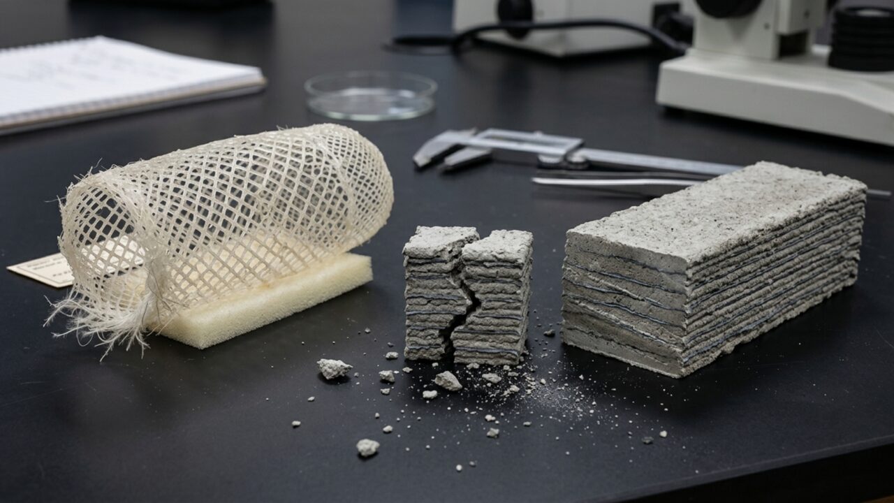 Inspirado em uma esponja do fundo do mar, concreto impresso em 3D fica até 187 vezes mais resistente a trincas e suporta 22 vezes mais deformação antes de quebrar