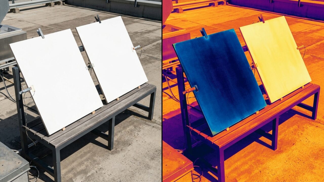 Cientistas criam tinta branca que reflete 98,1% da luz solar e consegue deixar superfícies mais frias que o próprio ar ao redor