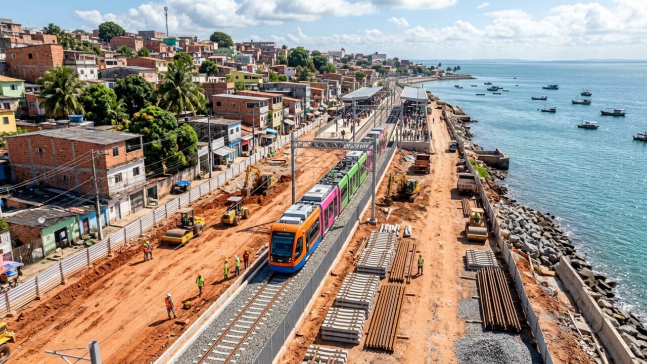 Com 43 km de trilhos e 49 paradas, novo VLT começa a transportar passageiros e substitui o antigo trem do subúrbio de uma capital brasileira
