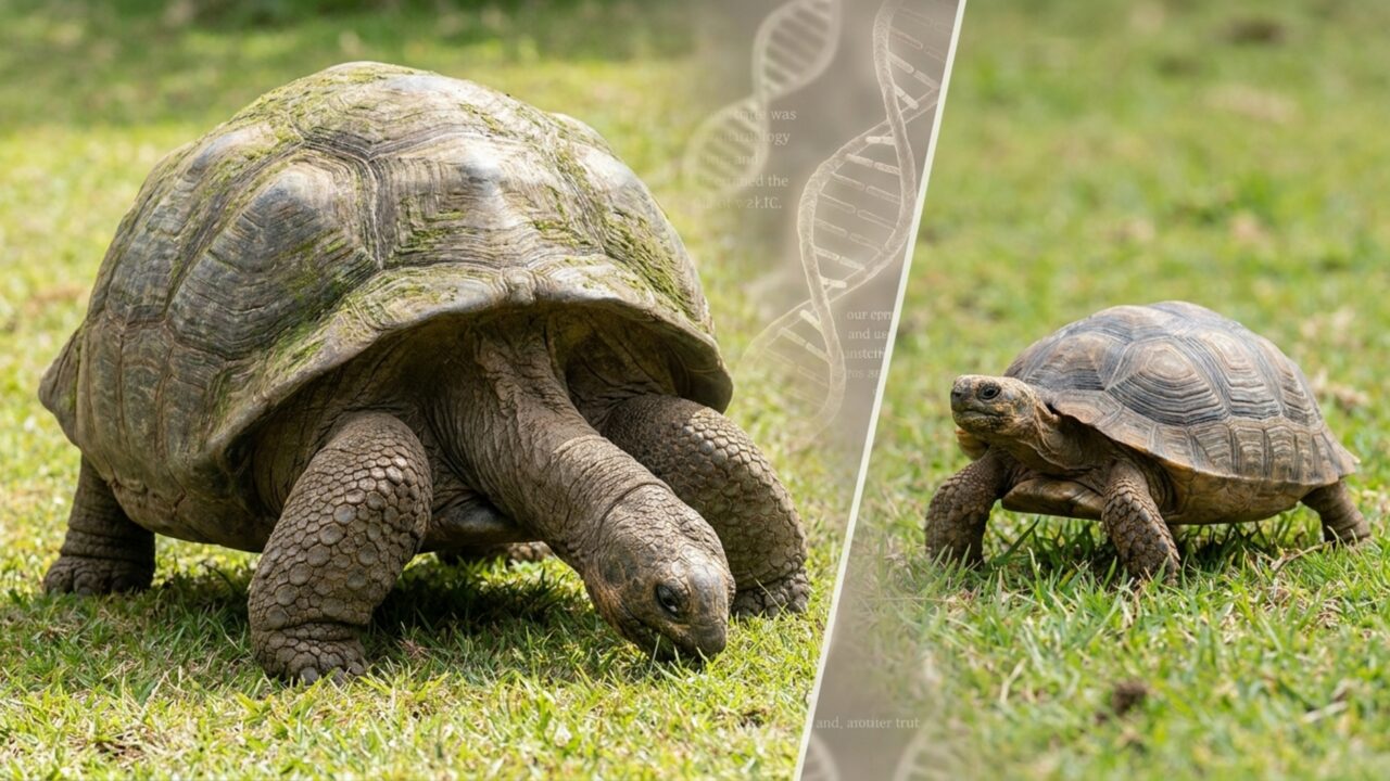 Com 194 anos, tartaruga gigante mantém partes do DNA semelhantes às de animais jovens e cientistas encontram pistas sobre sua longevidade