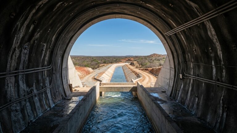 Megaobra de R$ 1,4 bilhão abre um túnel de 6,5 km e leva água por 115 km para cruzar o sertão com vazão de até 40 mil litros por segundo // IMAGEM ILUSTRATIVA