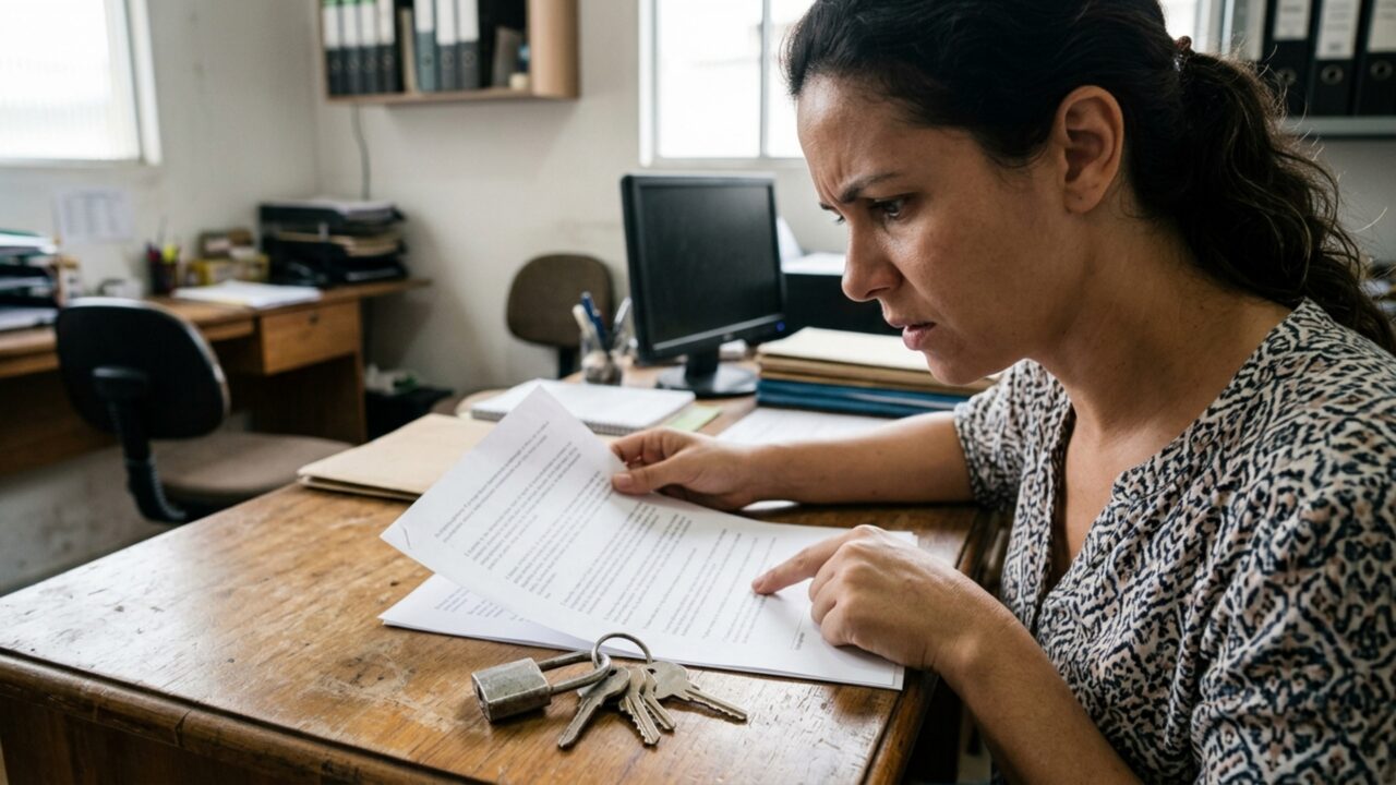 Funcionária pede demissão depois de seis anos, devolve todas as chaves da loja e encontra desconto na rescisão porque a empresa afirma que uma cópia desapareceu e precisou trocar as fechaduras