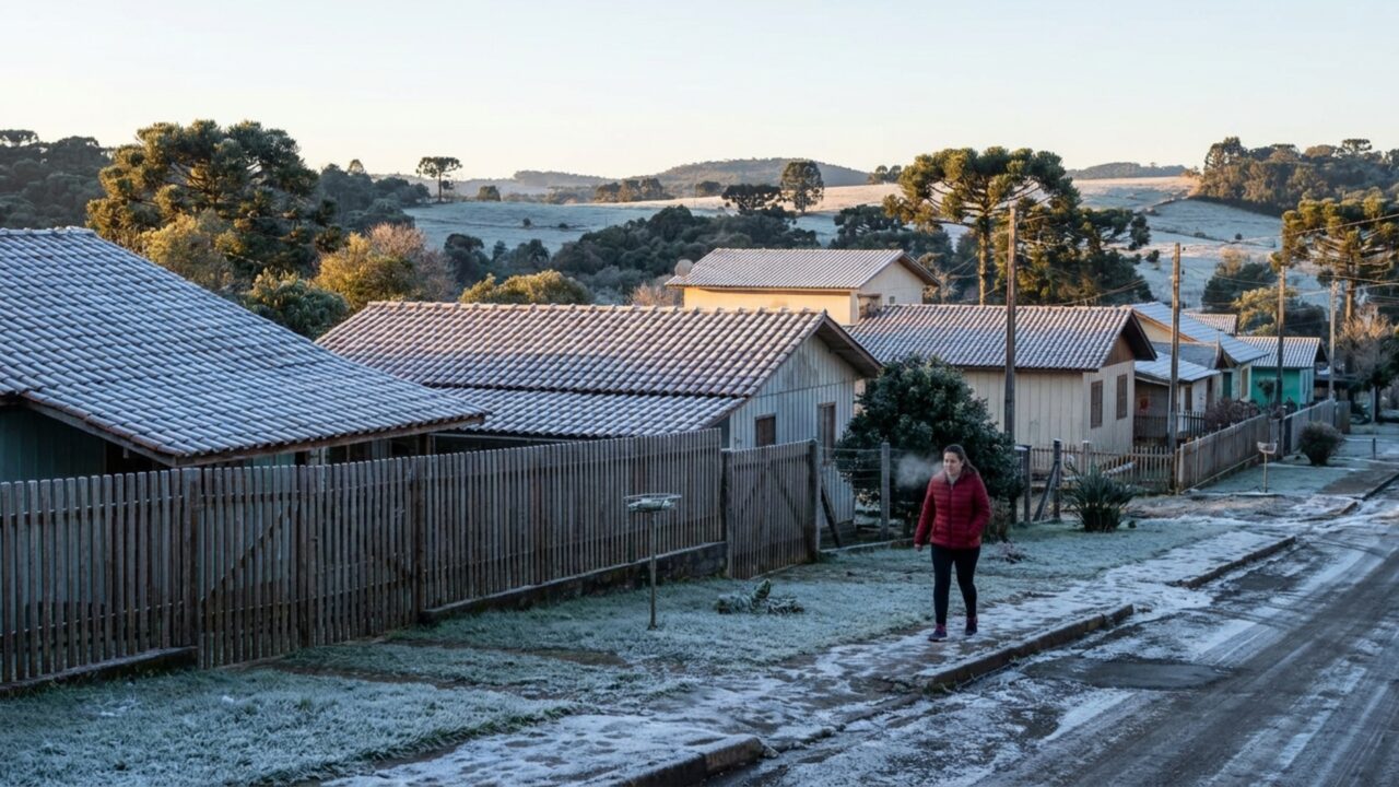 Três vezes entre as 10 menores temperaturas do Brasil em 2026: a cidadezinha da serra catarinense que é capital nacional do frio por lei federal