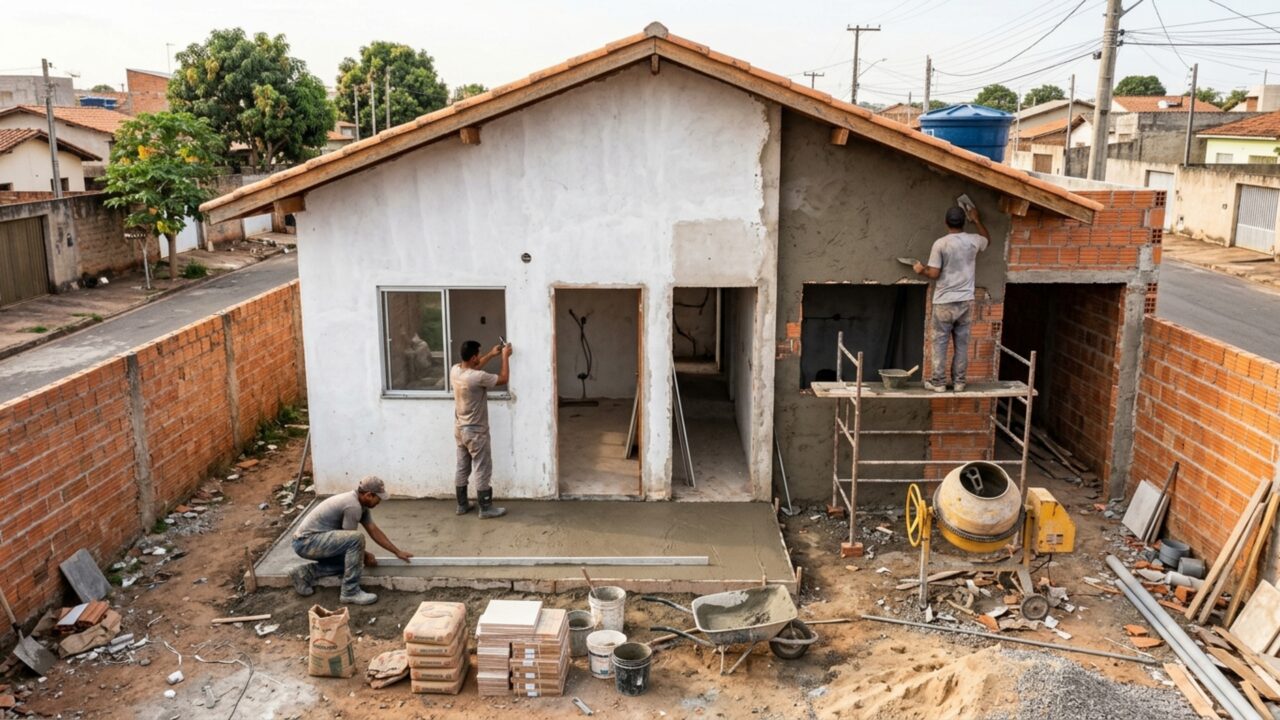 Quanto custa construir uma casa de 95 metros quadrados em outubro de 2026