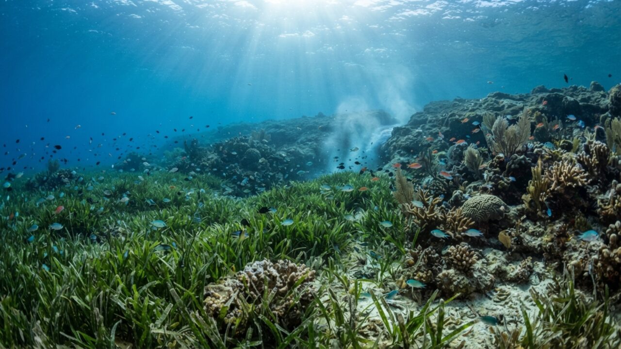 Fontes de água doce podem surgir no fundo do mar e formar pequenos ambientes diferentes do oceano ao redor