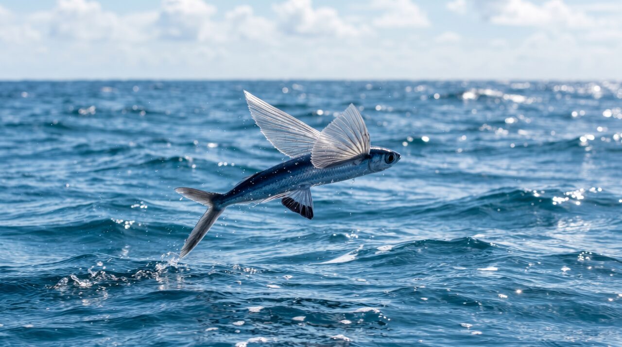 As características fascinantes e os mecanismos de defesa do peixe-voador