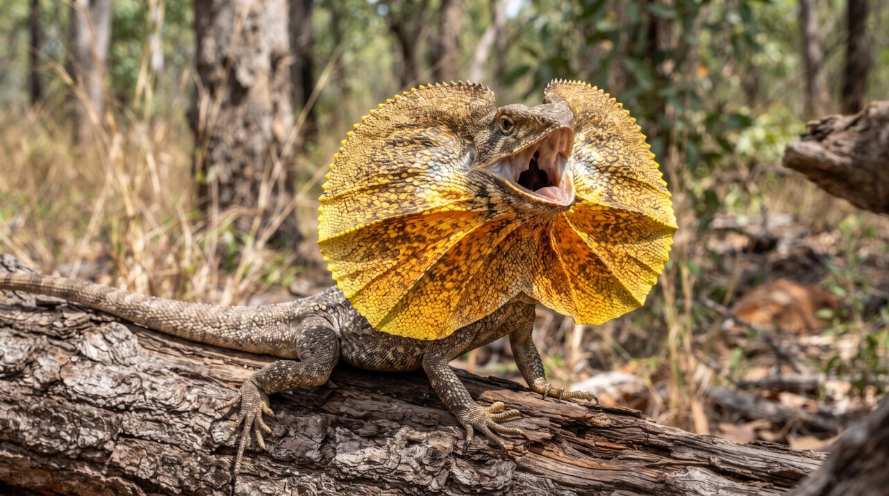 Comportamento, características e mecanismos de defesa do lagarto-de-gola